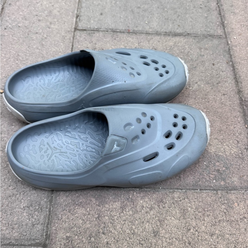 Jordan Gray Slip-On Sandals